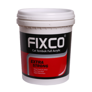 fixco extra strong (5 kg) cat tembok full acrylic paint