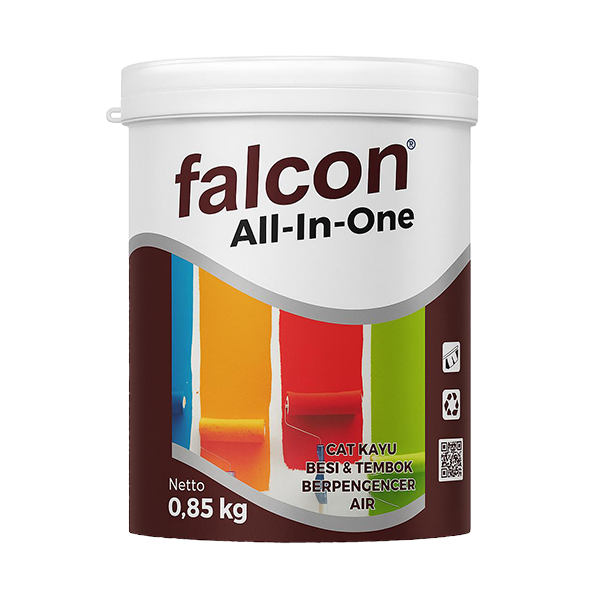 falcon all in one (0,85 kg) – cat kayu, besi & tembok berpengencer air